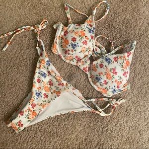 Shein String Underwire Bikini